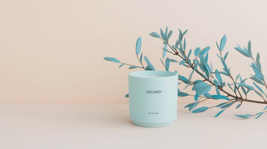 Azure Calm – Sojawaskaars in Matte Keramiek