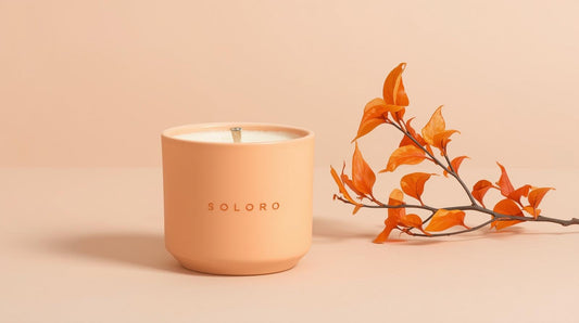 Amber Glow – Sojawaskaars in Matte Keramiek