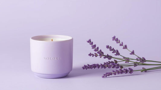 Lavender Dusk – Sojawaskaars in Matte Keramiek